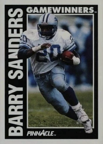 1991 Pinnacle #366 Game Winners Barry Sanders Football Card