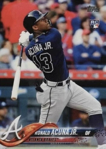 2018 Topps #698 Ronald Acuna Jr. Rookie Card