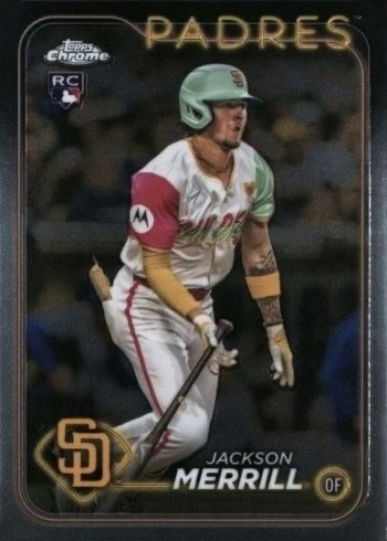 2024 Topps Chrome Update #USC153 Jackson Merrill Rookie Card 2024 Topps Chrome Update #USC153 Jackson Merrill Rookie Card