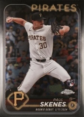 2024 Topps Chrome Update #USC27 Paul Skenes Baseball Card 2024 Topps Chrome Update #USC27 Paul Skenes Baseball Card