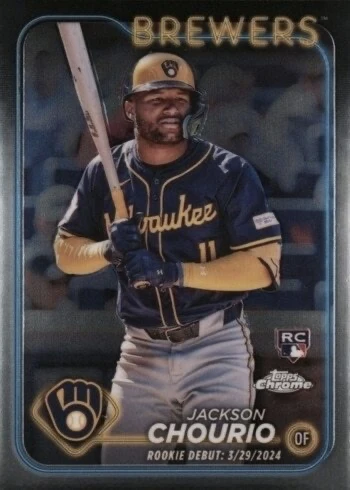 2024 Topps Chrome Update #USC30 Jackson Chourio Baseball Card 2024 Topps Chrome Update #USC30 Jackson Chourio Baseball Card