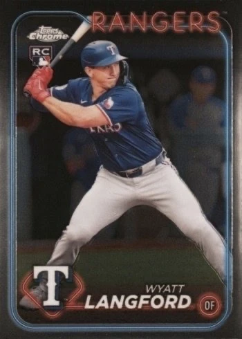 2024 Topps Chrome Update #USC35 Wyatt Langford Rookie Card 2024 Topps Chrome Update #USC35 Wyatt Langford Rookie Card