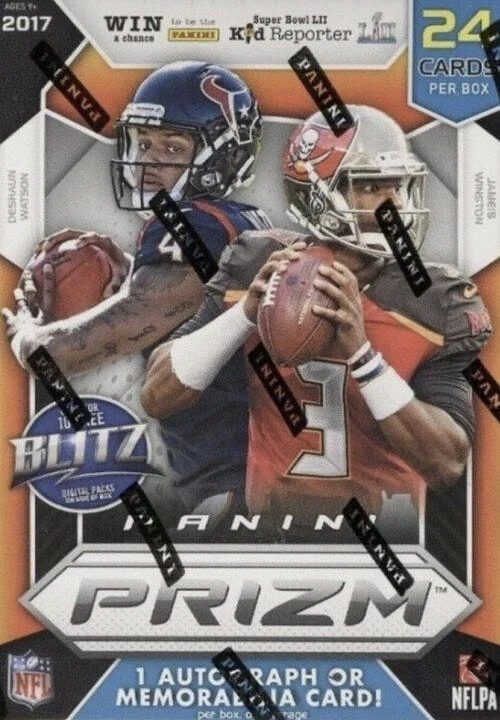 Unopened Box of 2017 Panini Prizm Football Cards