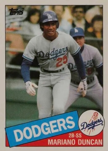 1985 Topps Traded #32 Mariano Duncan Rookie Card
