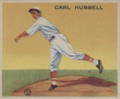 1933 Goudey #230 Carl Hubbell Rookie Card