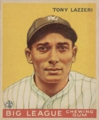 1933 Goudey #31 Tony Lazzeri Rookie Card