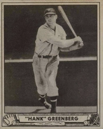 1940 Play Ball #40 Hank Greenberg Baseball Card