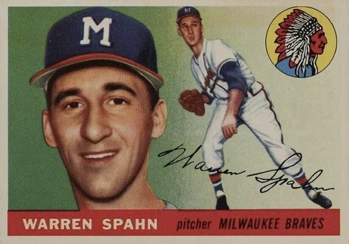 1955 Topps #31 Warren Spahn Baseball Card
