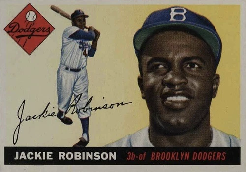 1955 Topps #50 Jackie Robinson Baseball Card