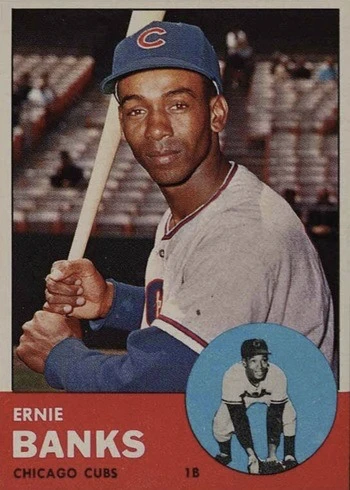 1963 Topps #380 Ernie Banks Baseball Card
