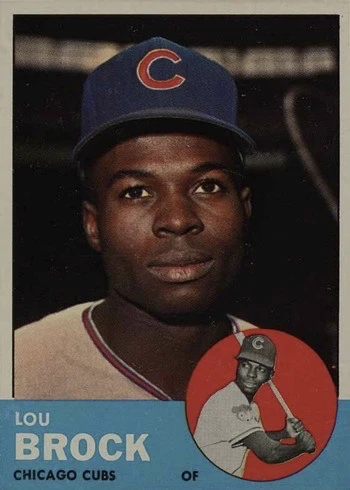 1963 Topps #472 Lou Brock Baseball Card