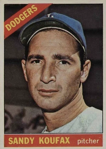 1966 Topps #100 Sandy Koufax Baseball Card