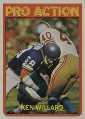 1972 Topps #351 Ken Willard Football Card