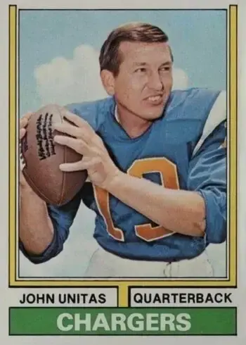 1974 Topps #150 Johnny Unitas Football Card