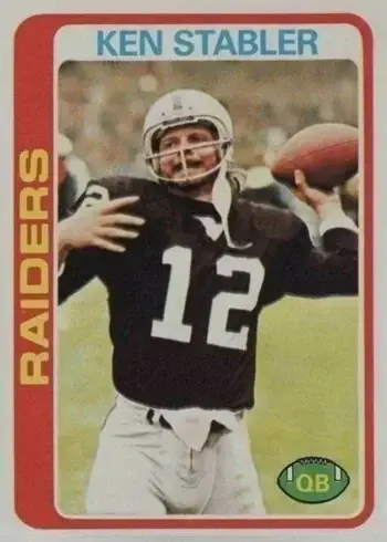 1978 Topps #365 Ken Stabler Football Card