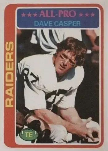 1978 Topps #50 Dave Casper Football Card