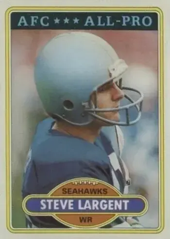 1980 Topps #450 Steve Largent Football Card