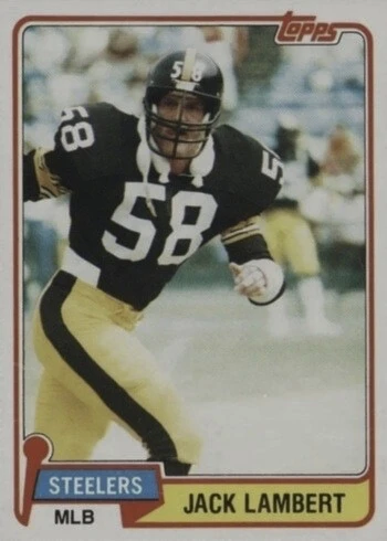 1981 Topps #155 Jack Lambert Football Card