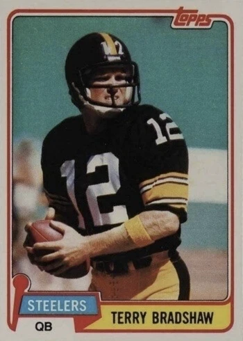 1981 Topps #375 Terry Bradshaw Football Card
