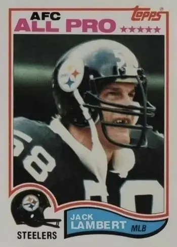 1982 Topps #213 Jack Lambert Football Card