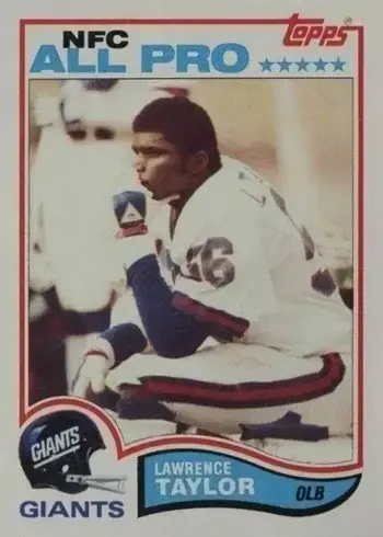 1982 Topps #434 Lawrence Taylor Rookie Card