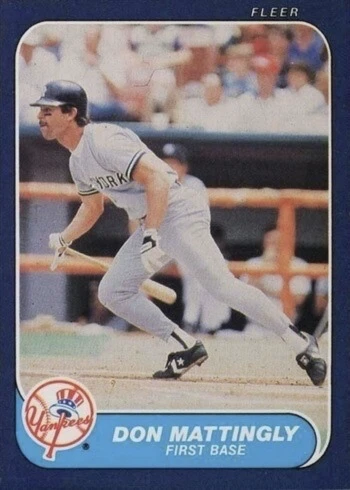 1986 Fleer #109 Don Mattingly Baseball Card