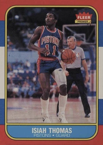 1986 Fleer #109 Isiah Thomas Rookie Card
