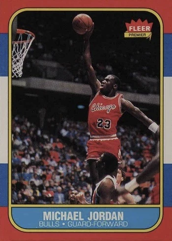 1986 Fleer #57 Michael Jordan Rookie Card