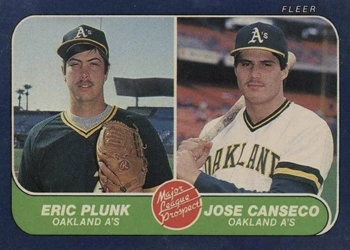 1986 Fleer #649 Jose Canseco Rookie Card
