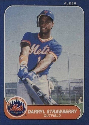 1986 Fleer #96 Darryl Strawberry Baseball Card