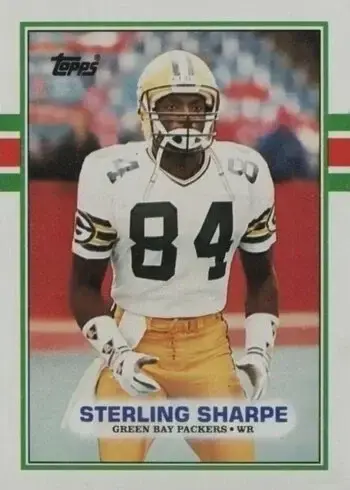 1989 Topps #379 Sterling Sharpe Rookie Card