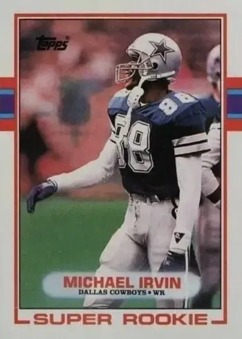 1989 Topps #383 Michael Irvin Rookie Card