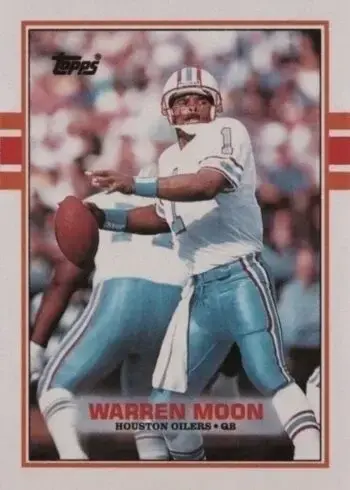 1989 Topps #393 Warren Moon Football Card