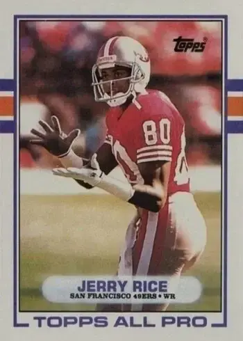 1989 Topps #7 Jerry Rice Football Card
