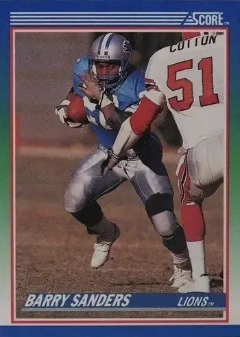 1990 Score #20 Barry Sanders Football Card
