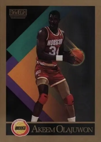1990 SkyBox #110 Hakeem Olajuwon Basketball Card