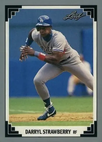 1991 Leaf #377 Darryl Strawberry Baseball Card