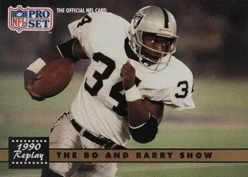 1991 Pro Set #335 Bo Jackson,Barry Sanders Football Card