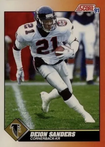 1991 Score #395 Deion Sanders Football Card