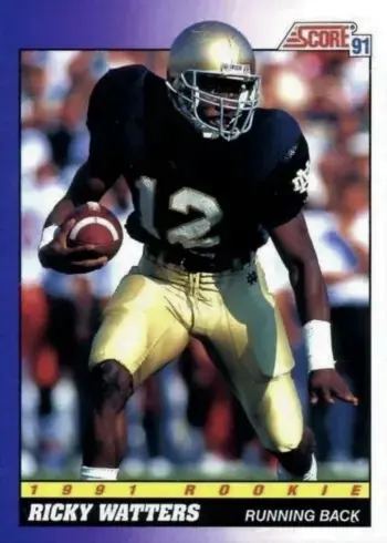 1991 Score #575 Ricky Watters Rookie Card
