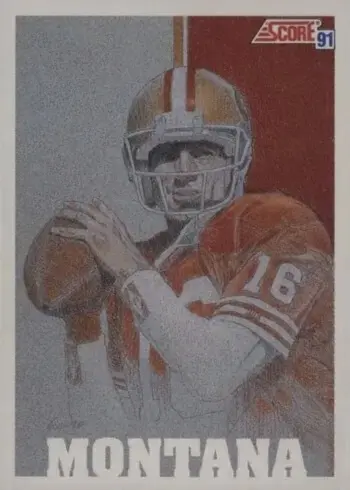 1991 Score #620 Joe Montana Football Card