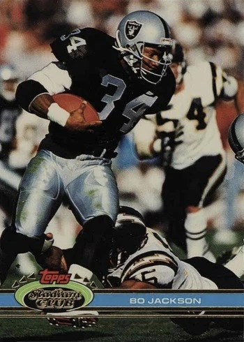 1991 Topps Stadium Club #462 Bo Jackson Football Card