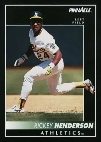 1992 Pinnacle #401 Rickey Henderson Baseball Card