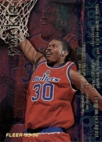 1995 Fleer #316 Rasheed Wallace Rookie Card