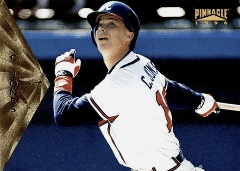 1996 Pinnacle #114 Chipper Jones Baseball Card