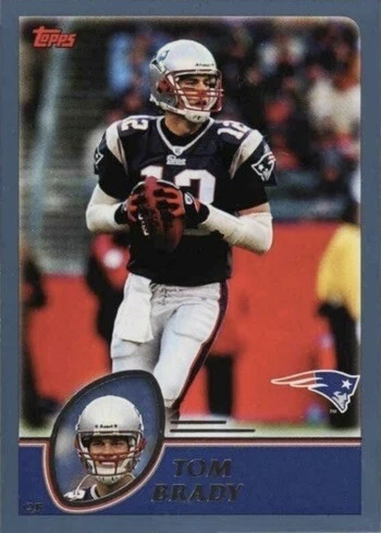 2003 Topps #258 Tom Brady Football Card