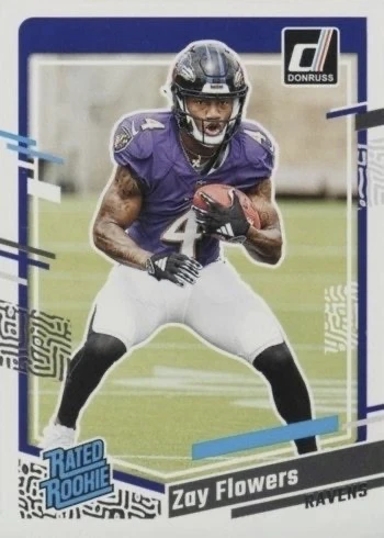 2023 Donruss #307 Zay Flowers Rookie Card