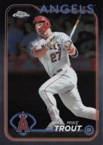 2024 Topps Chrome #200 Mike Trout Baseball Card