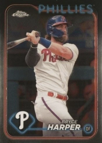 2024 Topps Chrome #62 Bryce Harper Baseball Card