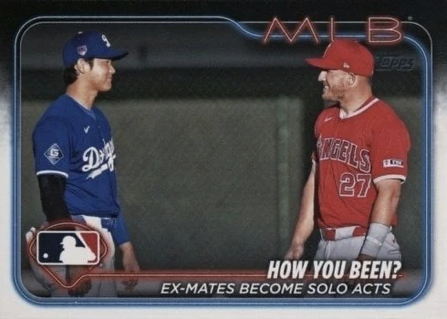 2024 Topps Update #US76 Shohei Ohtani,Mike Trout Baseball Card